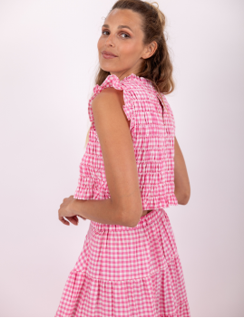 Haut rose boho femme MALONE Sundress - Boutique l'ananas