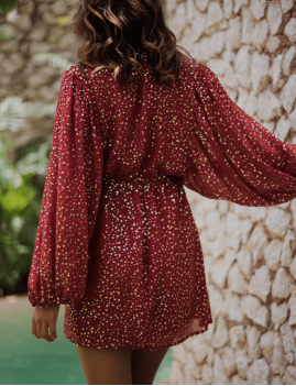 Robe pailleté rouge SIA Sundress - Boutique L'ananas