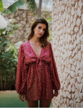 Robe courte à sequins bohème SIA Sundress - Boutique L'ananas