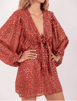 Robe boho manches longue SIA Sundress - Boutique L'ananas
