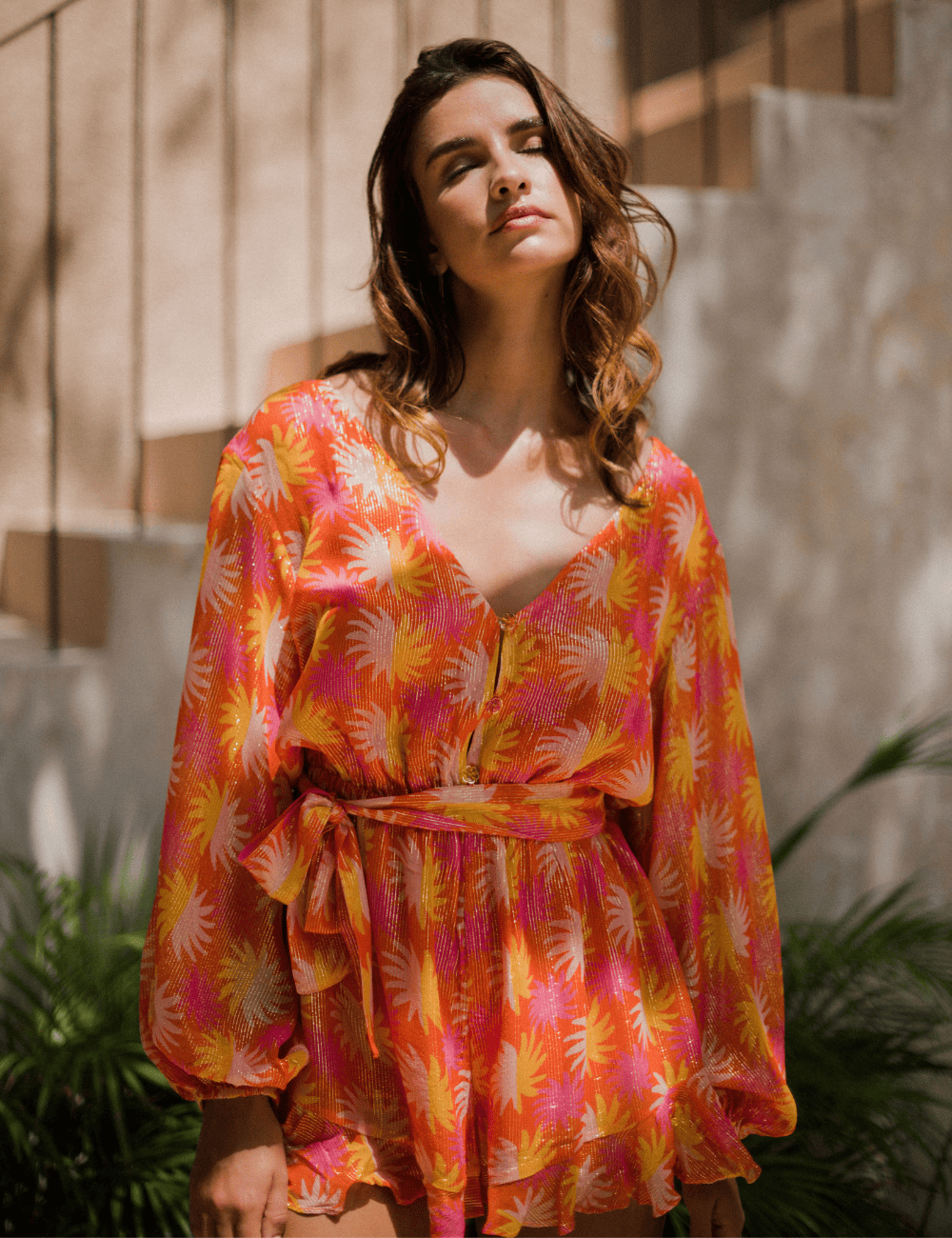 Combinaison short bohème FLEUR Sundress - Boutique l'ananas