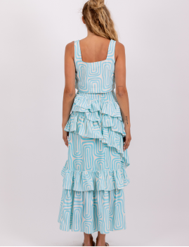 Jupe longue à volant d'été SUZETTE Sundress - Boutique l'ananas