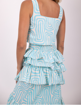 Jupe longue de mariage turquoise  SUZETTE Sundress - Boutique l'ananas