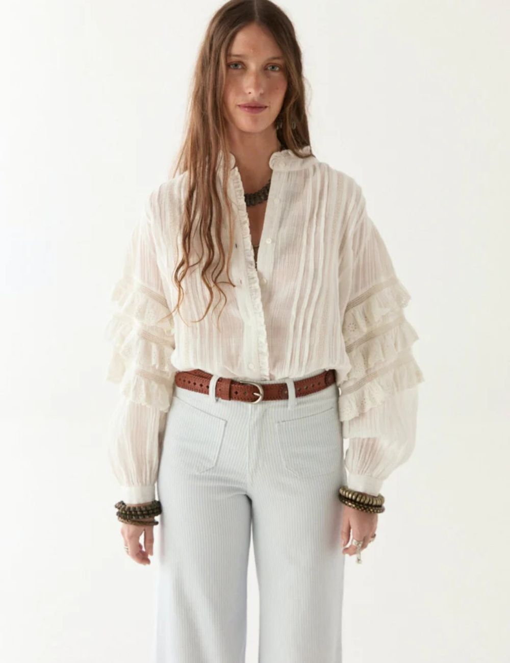 Blouse volants hippie OMARA Maison Hôtel - Boutique L'aNana(s)