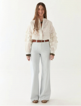 Blouse tandance boho à volants hippie OMARA Maison Hôtel - Boutique L'aNana(s)