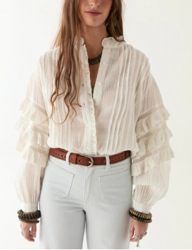 Blouse volants boheme OMARA Maison Hôtel - Boutique L'aNana(s)