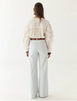 Blouse classique à volants hippie OMARA Maison Hôtel - Boutique L'aNana(s)
