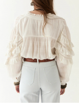 Blouse boheme écrue OMARA Maison Hôtel - Boutique L'aNana(s)