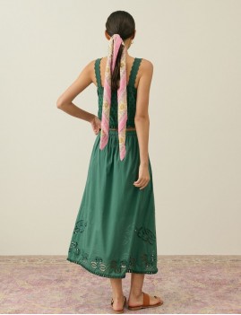 Jupe colorée longue dentelle boho PAOLA Louise Misha - Boutique L'aNana(s)