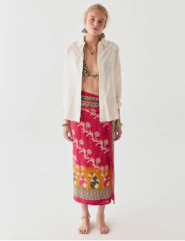 Pareo rouge plage hippie BYRON Maison Hôtel - Boutique L'aNana(s)