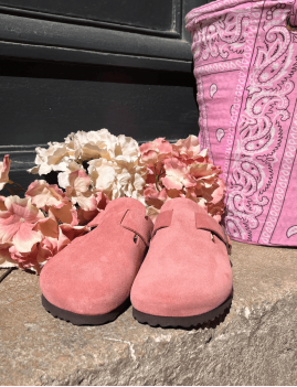 Mules rose boheme en cuir FIJ2401 - An Other Step
