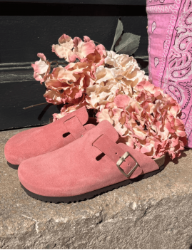 Mules fermées rose boheme en cuir FIJ2401 - An Other Step