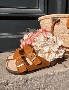 Mules camel gipsy ouvertes SAM2503 An Other Step - Boutique L'aNana(s)