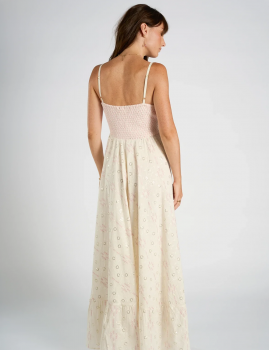 Robe à bretelles bohème JOYA Rhum Raisin - Boutique L'aNana(s)