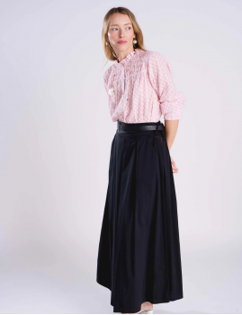 Chemise rose bohème SOLINE Rhum Raisin - Boutique L'aNana(s)
