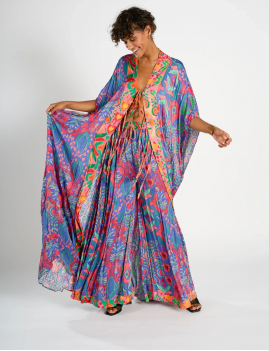 Kimono Bohème HELIOS Imprimé Fleuri - Boutique L'aNana(s)