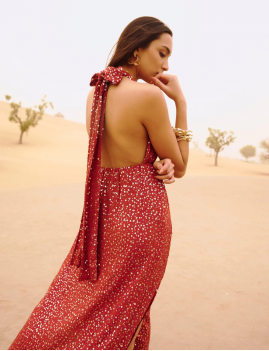 Robe dos nu longue bohème à sequins MINNY Sundress - Boutique l'ananas