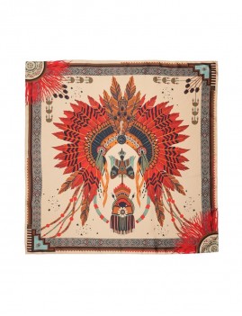 Foulard medium doux beige WESTERN WILD - Boutique L'aNana(s)