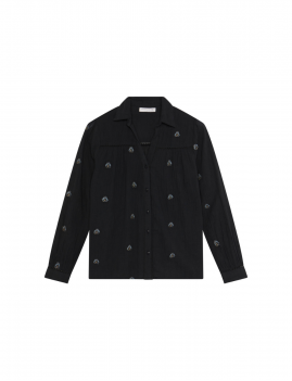 Chemise bohème brodée AMRIT Maison hotel - Boutique L'aNana(s)
