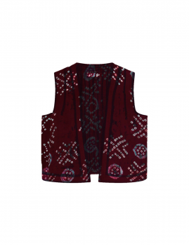 Gilet sans manches tie and dye gipsy NATALIE Maison Hôtel - Boutique L'aNana(s)
