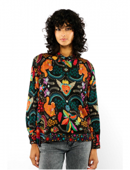 Chemise boheme imprimé gipsy ExVoto BONAVENTURE WORLD WILD 6 Boutique L'aNana(s)