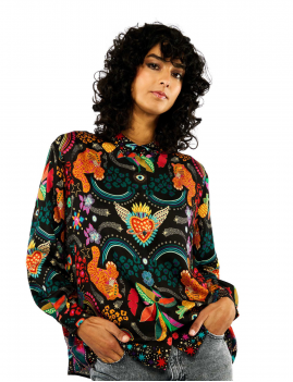 Chemise boho imprimé gipsy ExVoto BONAVENTURE WORLD WILD 6 Boutique L'aNana(s)