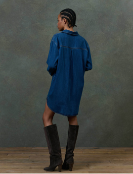 Robe courte hippie en jean SIANA Louise Misha - Boutique L'aNana(s)