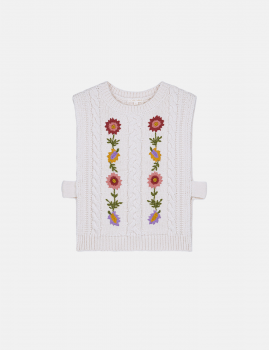 Gilet sans manches brodé boho ADELA Louise Misha - Boutique L'aNana(s)