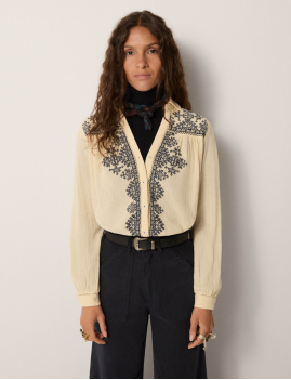 Chemise brodée Maison Hôtel - Boutique L'aNana(s)