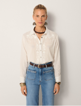 Chemise blanche brodée Maison Hôtel - Boutique L'aNana(s)