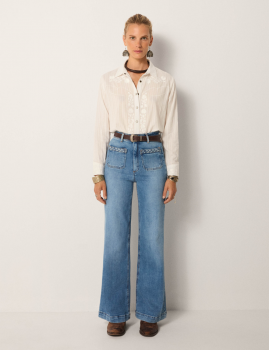 Chemise brodée boho Maison Hôtel - Boutique L'aNana(s)