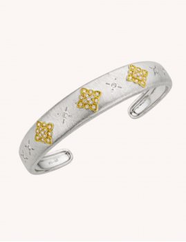 Bracelet bohème jonc argent MIRA CUFF MYA BAY- Boutique L'aNana(s)