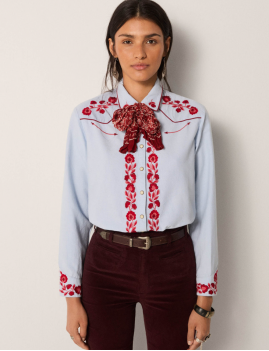 Blouse bleue Maison Hotel - Boutique L'aNana(s)