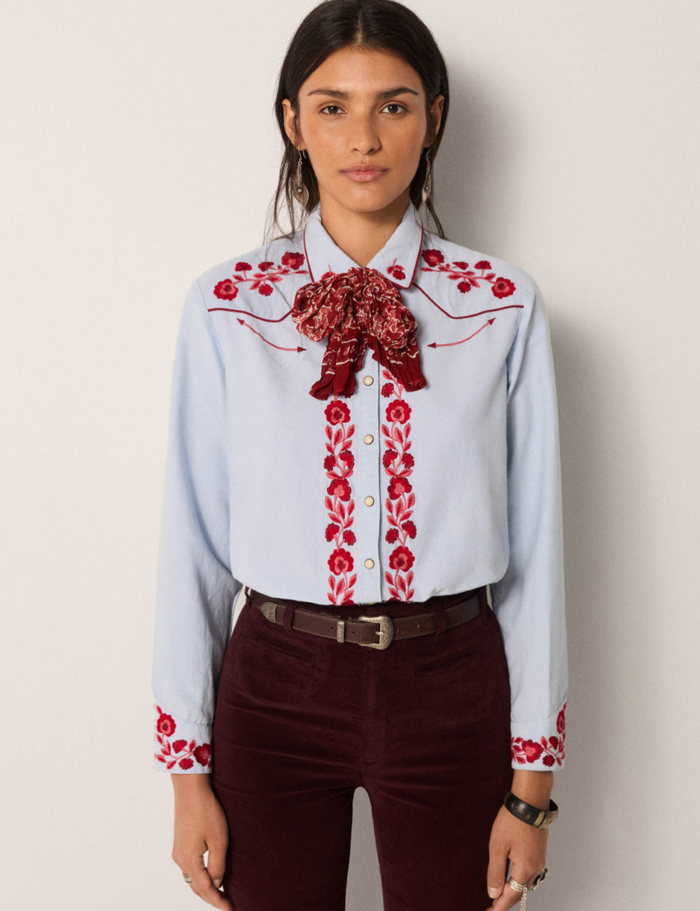 Blouse bleue Maison Hotel - Boutique L'aNana(s)