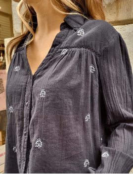 Chemise brodée femme Maison Hotel - Boutique L'aNana(s)