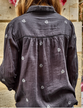 Chemise marine femme Maison Hotel - Boutique L'aNana(s)