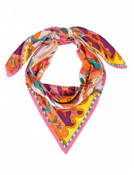 Foulard rose WILD - Boutique L'aNana(s)