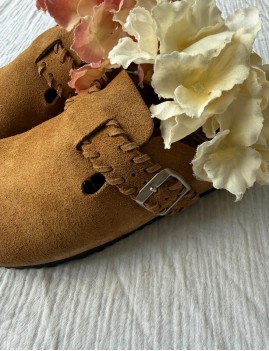 Mules en cuir tressée - Boutique L'aNana(s)