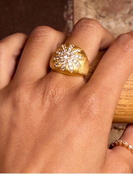 Bague doré femme MYABAY - Boutique L'aNana(s)