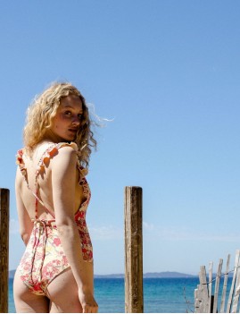 Maillot de bain 1 pièce à volants hippie style - Boutique l'ananas
