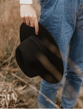 Chapeau laine noir esmee gipsy girl - Boutique L'ananas
