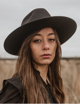 Chapeau laine noir esmee bohemian girl - Boutique L'ananas